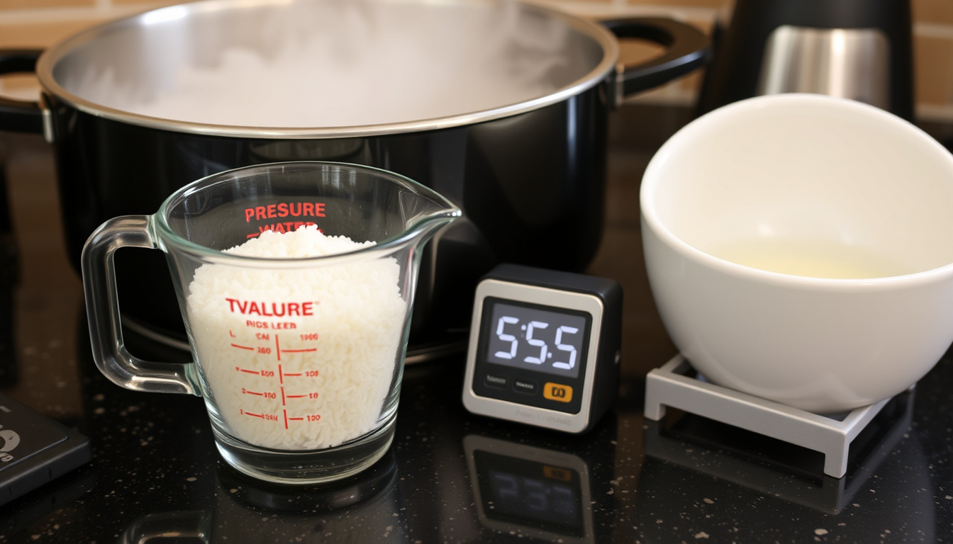 Reis richtig kochen: Wasser-Verhältnis & 5-5-5-Regel