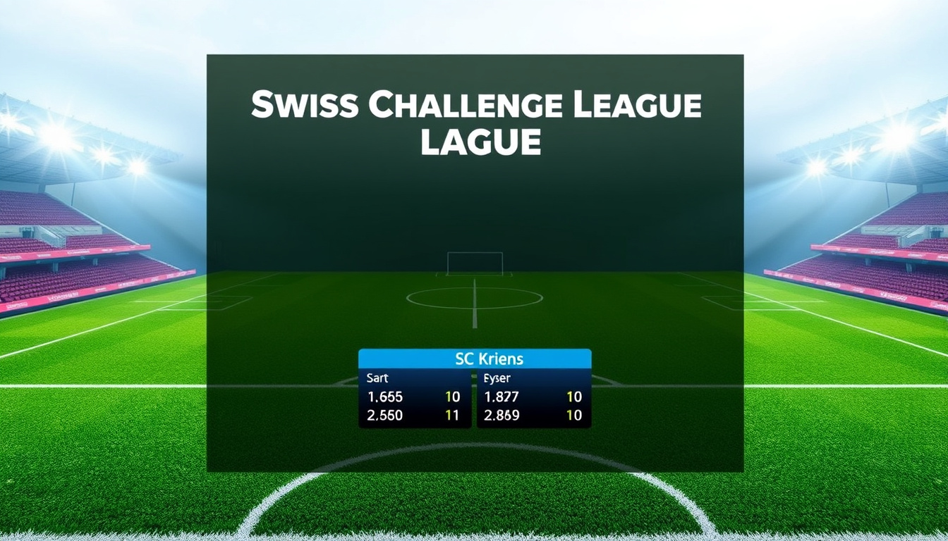 SC Kriens Tabelle: Aktuelle Platzierung Challenge League
