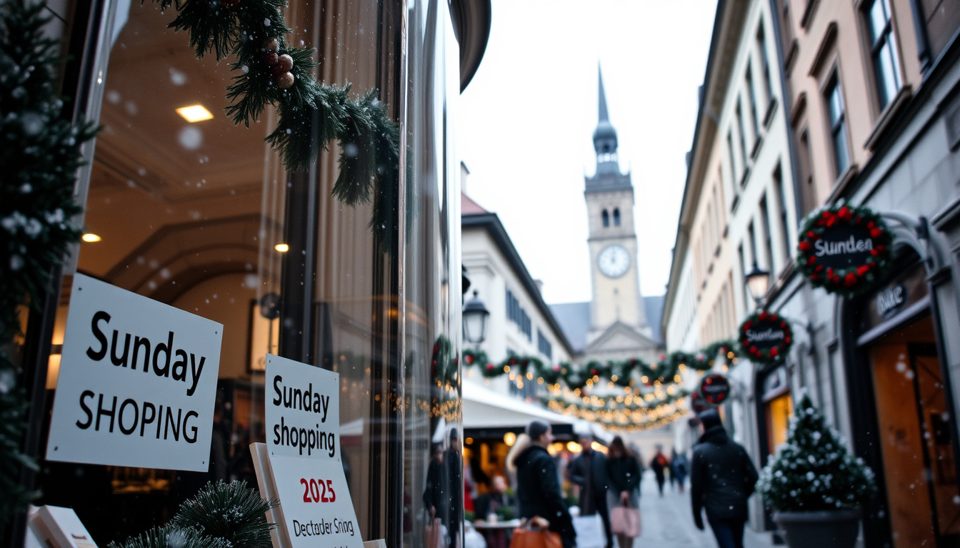 Sonntagsverkauf Bern Dezember 2025: Termine und Öffnungszeiten